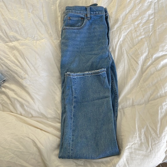Ultra high rise ankle straight jeans - Picture 3 of 5